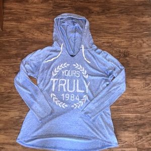 Blue hoodie